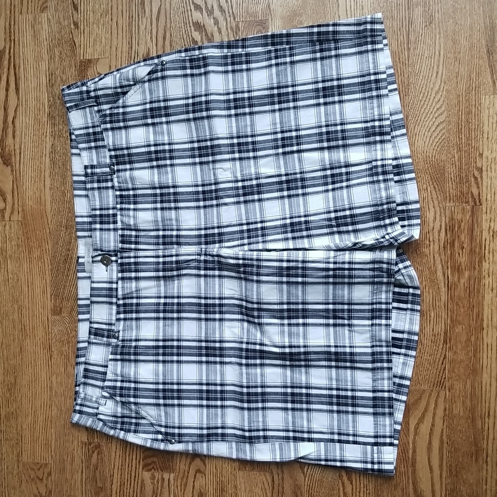 (22) NWT AE Sport Women's Plaid Print Cotton Blend Shorts Casual Outdoor